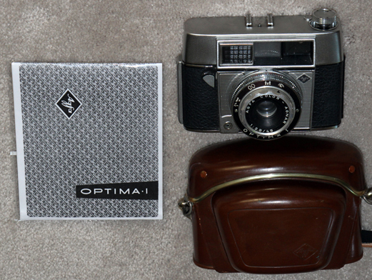 agfa optima i, vintage 35 mm film camera 1960