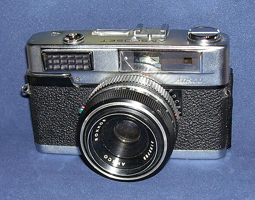 anso ansostet, minolta uniomat  vintage film camera 1960