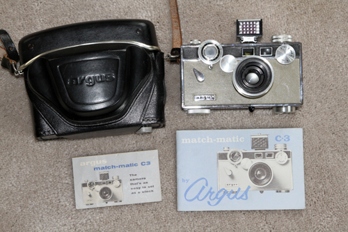 argus c3 matchmatic vintage film camera 1958