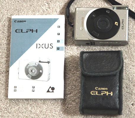 canon elph, ixus, ixy shirt-sized digital camera 1996