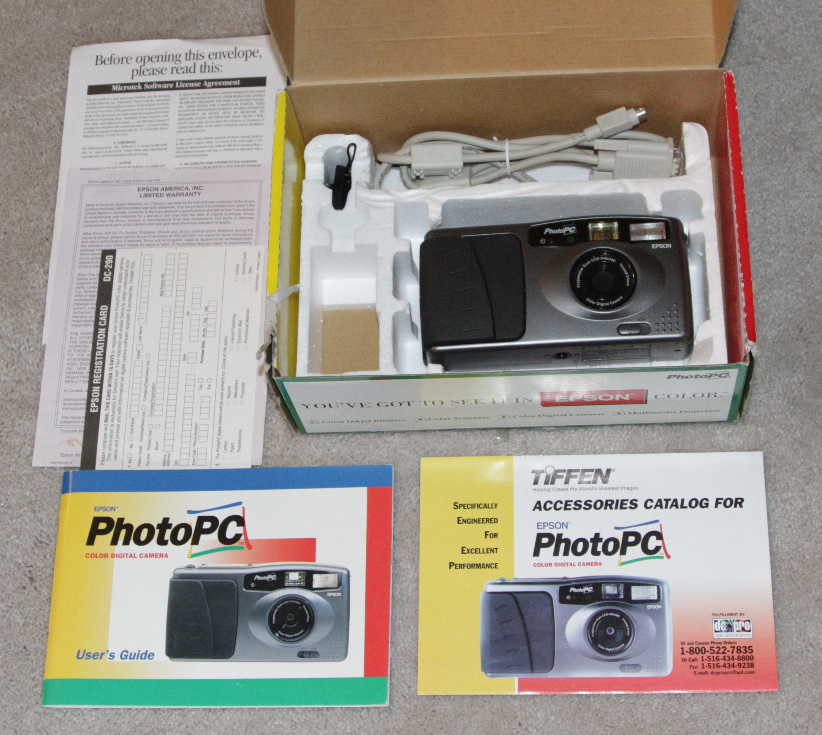 epson photopc 500 digital camera kit 1996