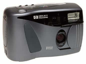 hewlett-packard photosmart c200 vintage digital camera 1999