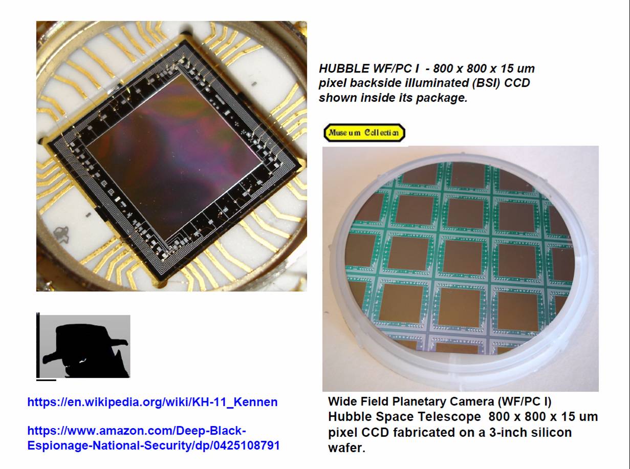 janesick: Wide Field / P{lanetary Camera I wafwe and CCD in its package