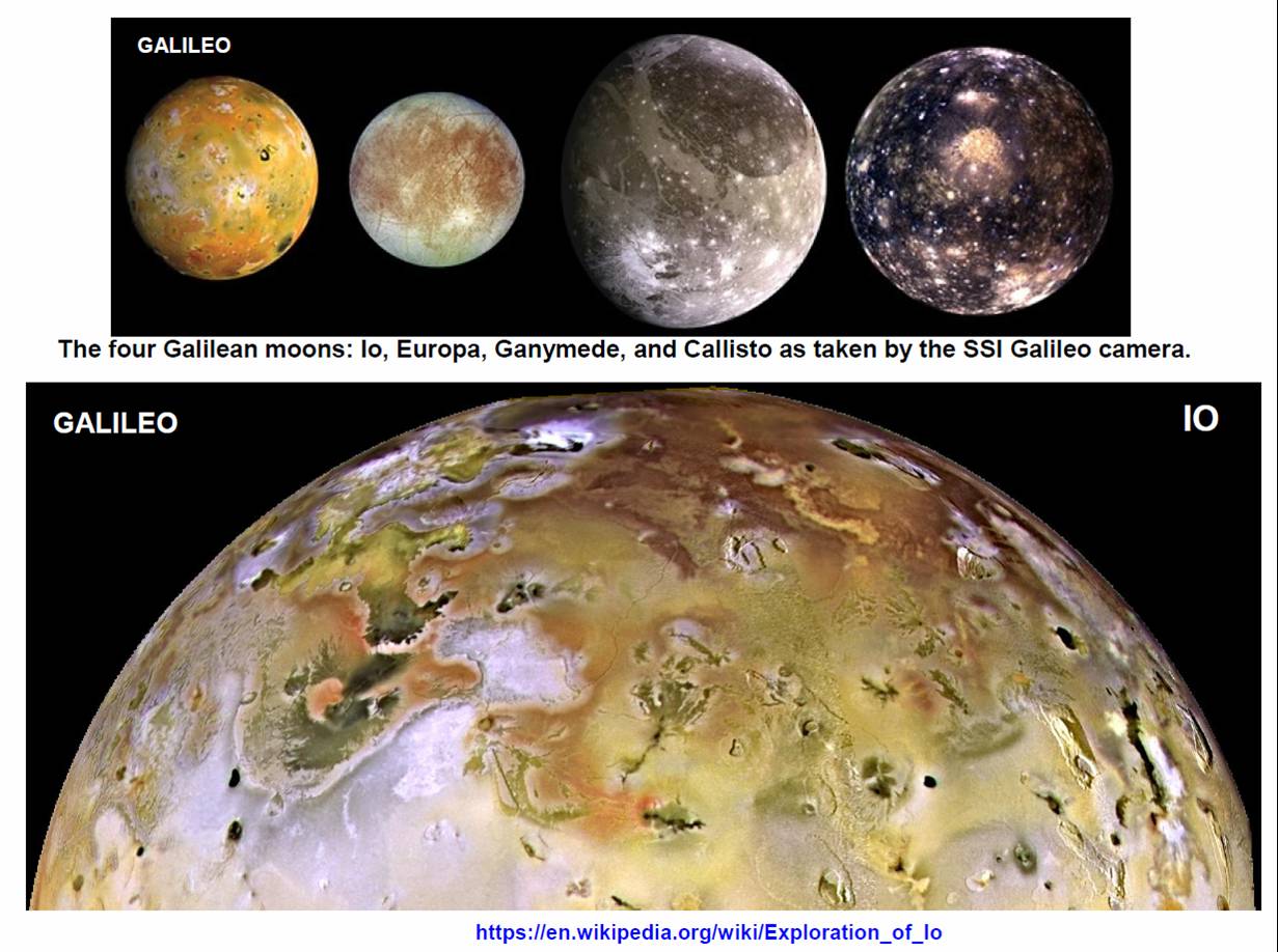 Janesick: Galileo moons, Europa, Ganymede, Io and Callisto