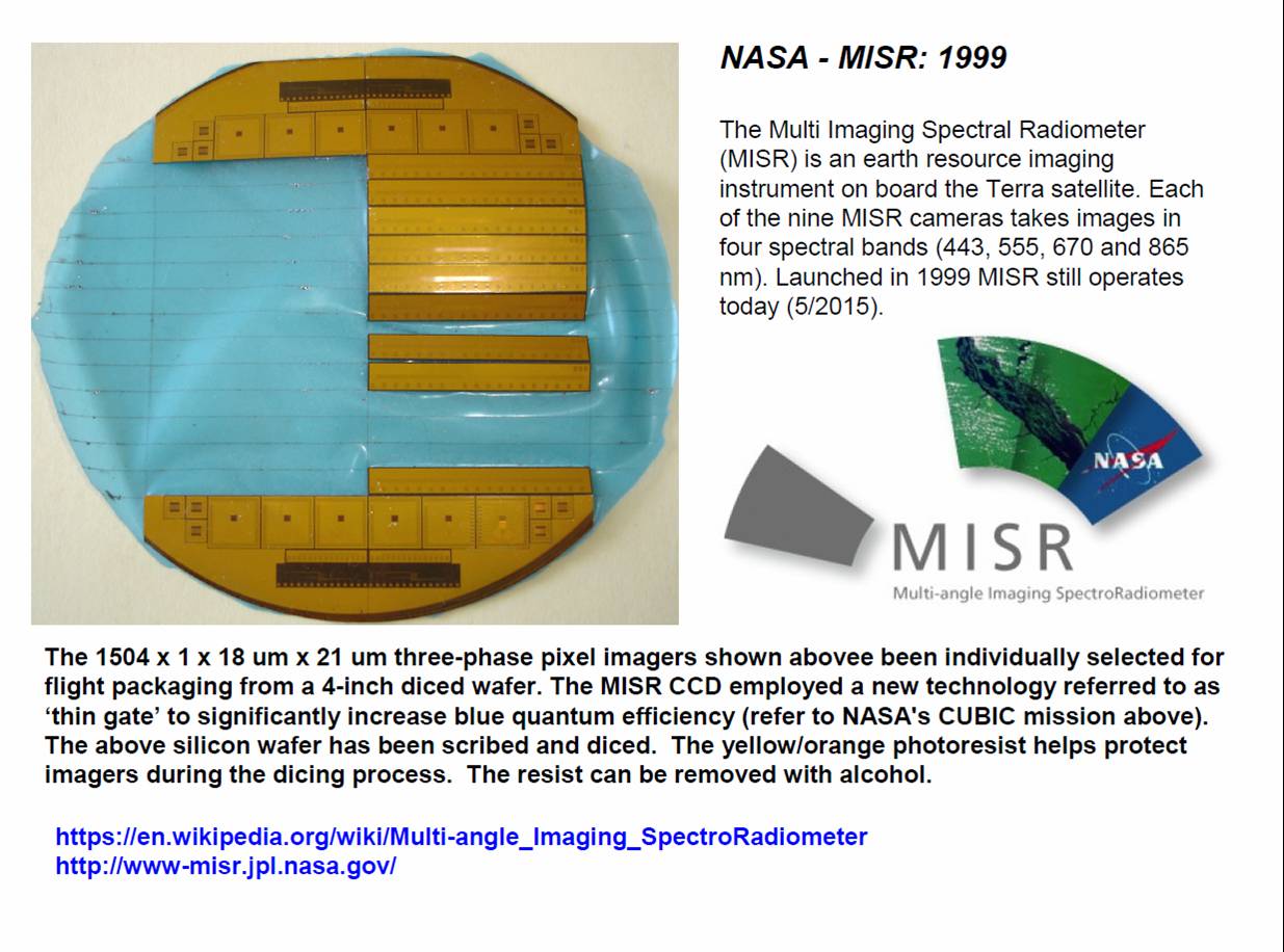 Janesick: NASA MISR mission 1999 three-phase pixel imagers