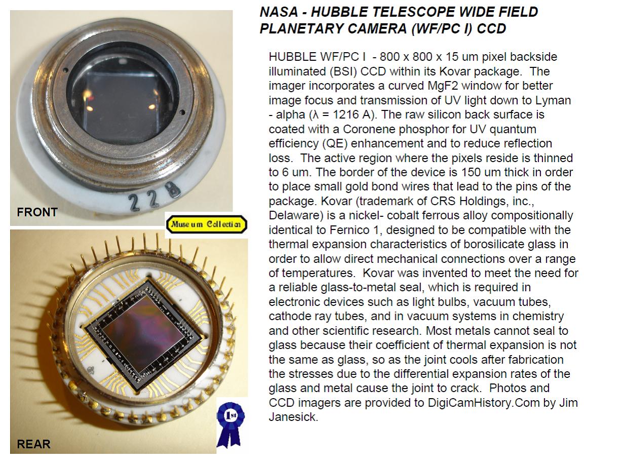 Janesick: Hubble wide field planetary camera CCD imager