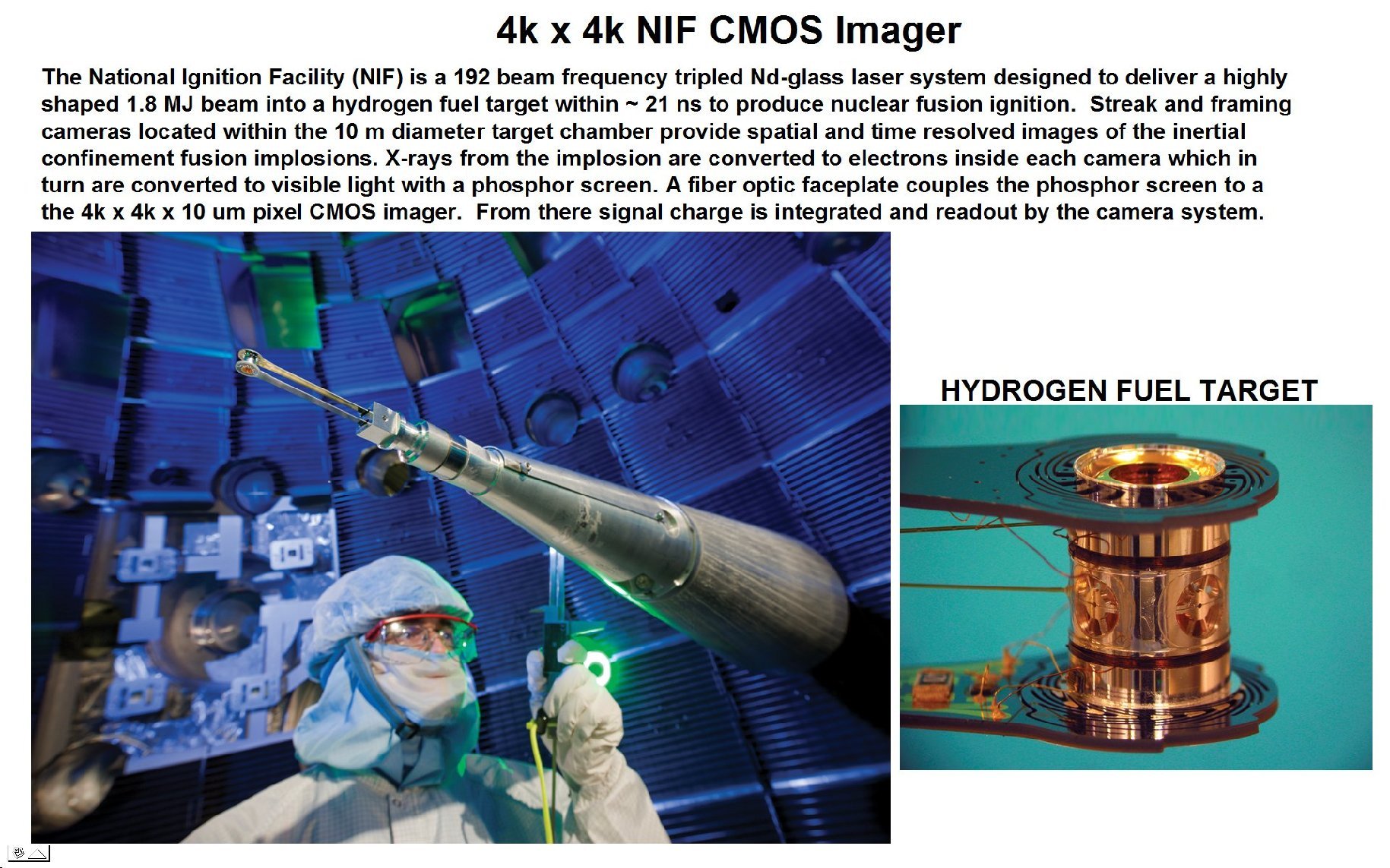 janesick 4k x 4k National Ignition Facility commercial imager