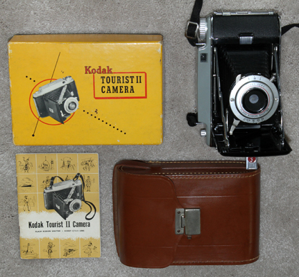 kodak tourist II vintage film camera 1951