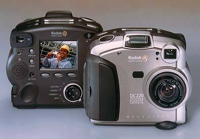 kodak dc220 zoom, dc220 pro vintage digital camera 1998