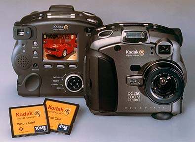 kodak dc260 zoom, dc260 pro vintage digital camera 1998