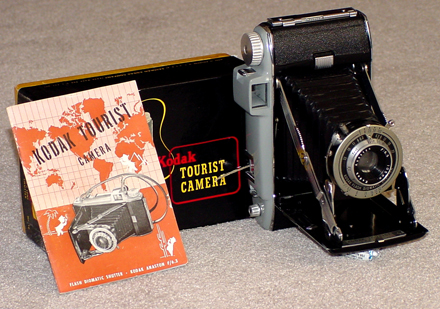 kodak tourist vintage folding film camera