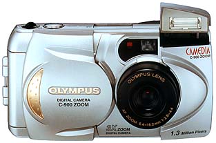 olympus camedia c-900 zoom, d-400 vintage digital camera 1998