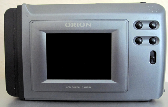 orion digisnap ds21 digital camera rear view 1997