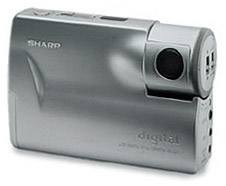 sharp ve-lc1, s, h, e, u digital camera  front view 1997