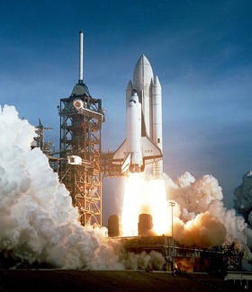 shuttle liftoff 1981