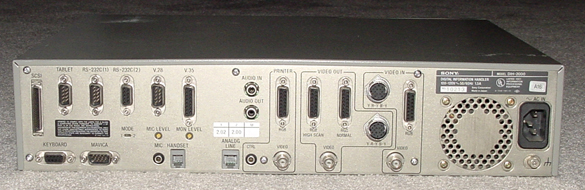 sony dih 2000 digital image handler rear 1989