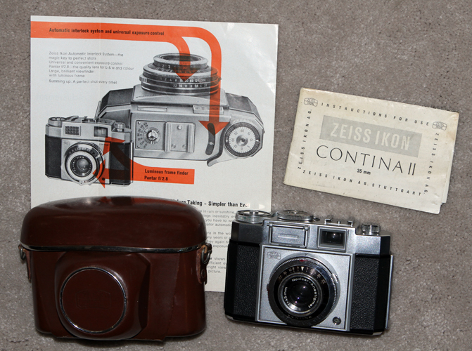 zeiss ikon contina II vintage film camera 1956